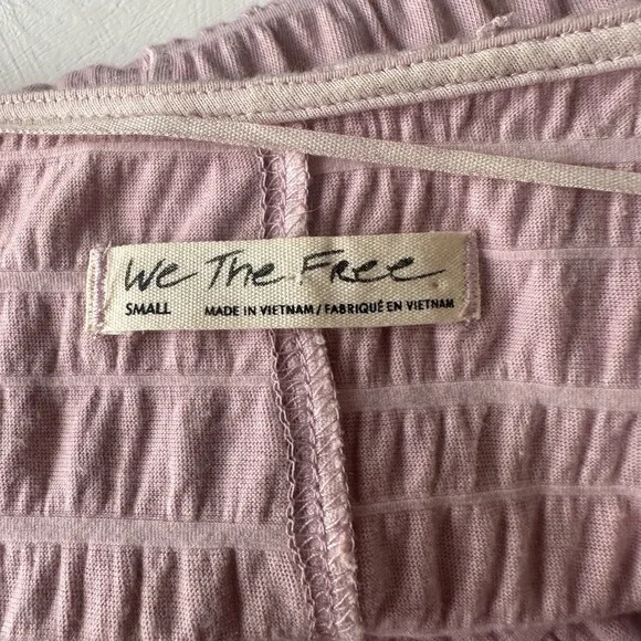 Free People Pink Puffy Sleeve Shirt - Picture 3 of 3